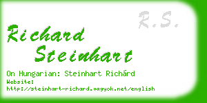 richard steinhart business card